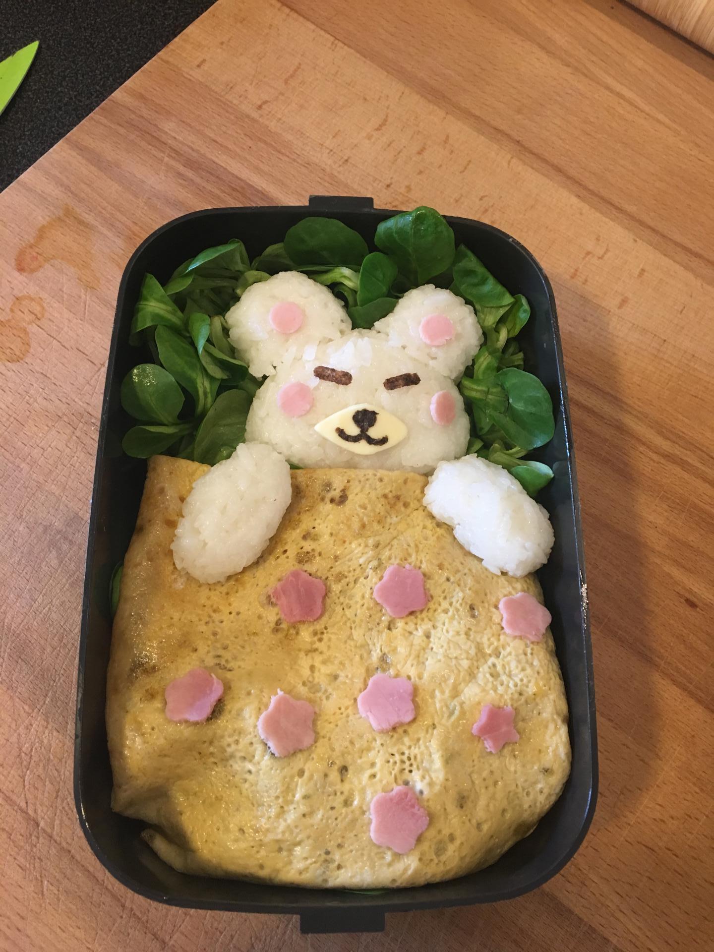 Bento ourson endormi kawaï